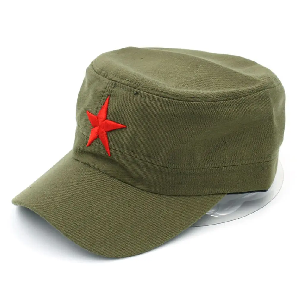 Top Trends: Solid Colors Men Women Army Cap Cadet Military Patrol Hat Golf Driving Red Star Pentagram Casual Hat Fast Drop Shipping 2022 Shoppable Styles - Image 6