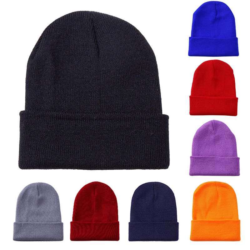 Top Trends: New Winter Beanie Hat For Women Men Embroider Logo Sew Letter Warm Knitted Autumn Skullies Unisex Ladies Gorro Female Cap Bonnet Shoppable Styles