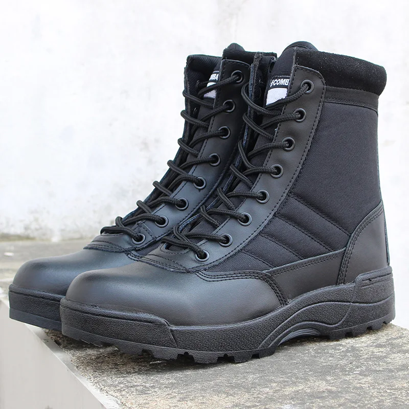 Top Trends: Tactical Military Boots Men Boots Special Force Desert Combat Army Boots Outdoor Hiking Boots Ankle Shoes Men Work Safty Shoes Shoppable Styles