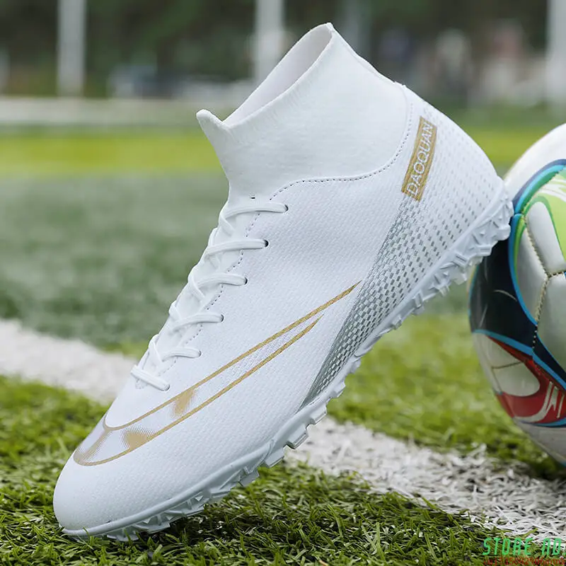 Top Trends: High Quality Football Boots Same As C.Ronaldo Soccer Shoes Assassin Chuteira Campo TF / AG Football Sneaker Futsal Training Shoes Shoppable Styles