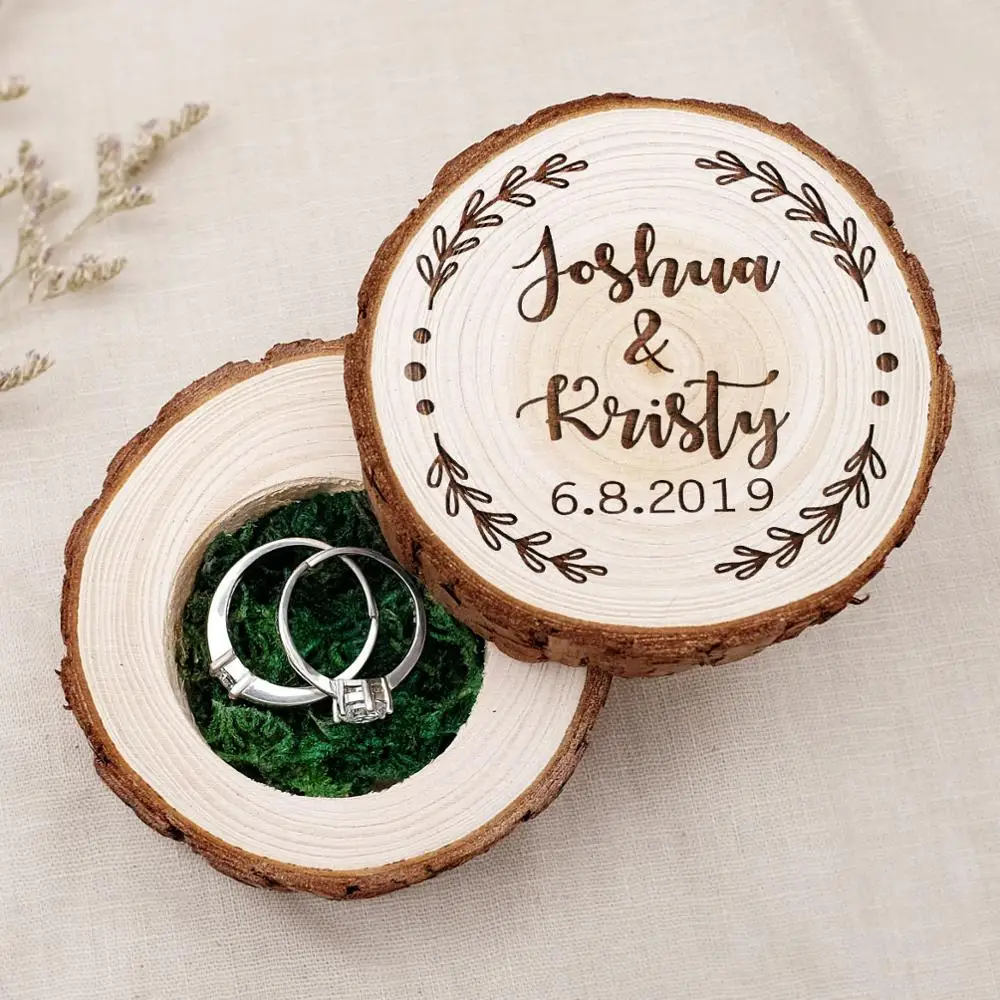 Top Trends: Personalized Wooden Ring Box Engagement Ring Box Rustic Ring Bearer Box Wedding Ring Box Jewelry Box Proposal Ring Holder Shoppable Styles