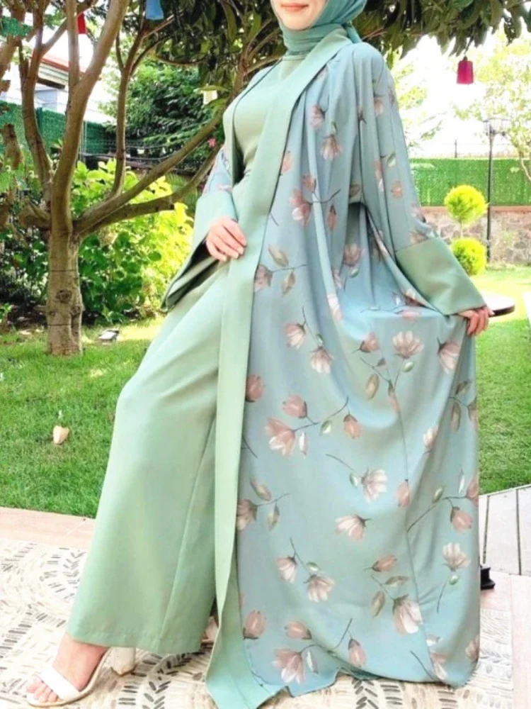 Top Trends: Ramadan Muslim Open Abaya Eid Abayas For Women Dubai Jumpsuit Turkey Islam Modest Outfit Party Hijab Dress Kaftan Robe Shoppable Styles