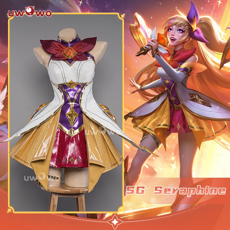 Top Trends: UWOWO Star Guardian Seraphine Cosplay League Of Legends / LOL: Star Guardian Seraphine Cosplay Costume SG Series Halloween Costume Shoppable Styles