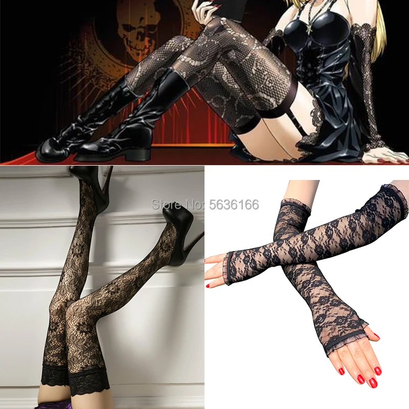 Top Trends: Death Note Misa Amane Stockings Cosplay Socks Death Note Misa Amane Cosplay Gloves Shoppable Styles