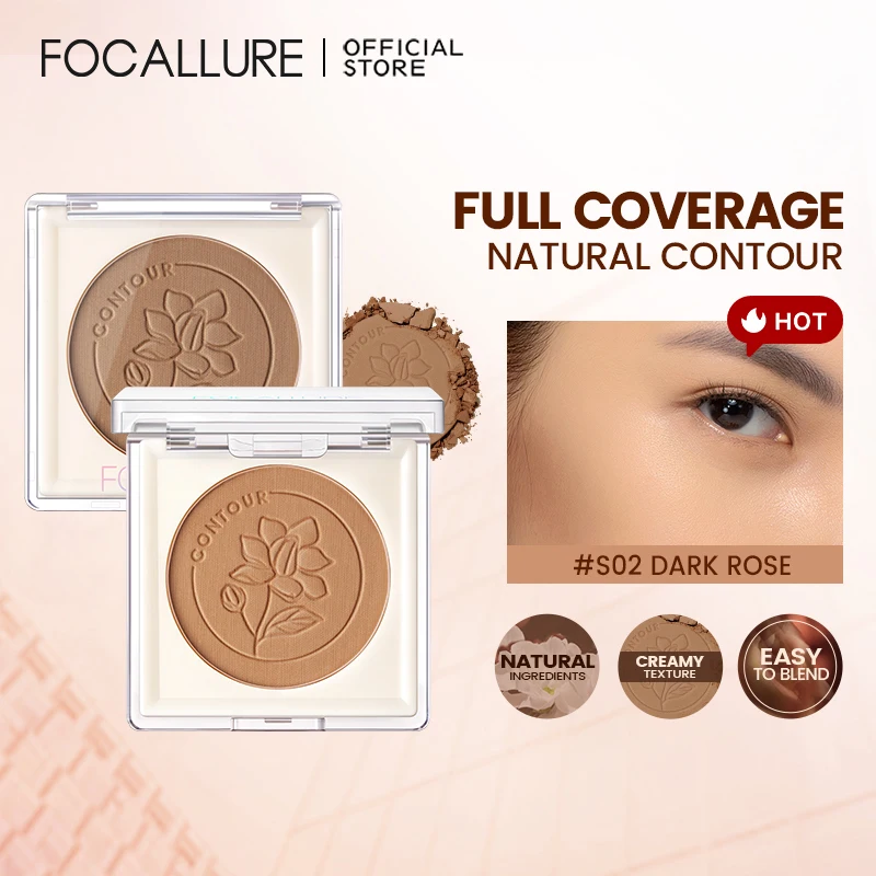 Top Trends: FOCALLURE 3 Color Matte Contouring Bronzer Powder Natural Easy To Blend Highlighter Contour Palette Illuminator Makeup Cosmetics Shoppable Styles