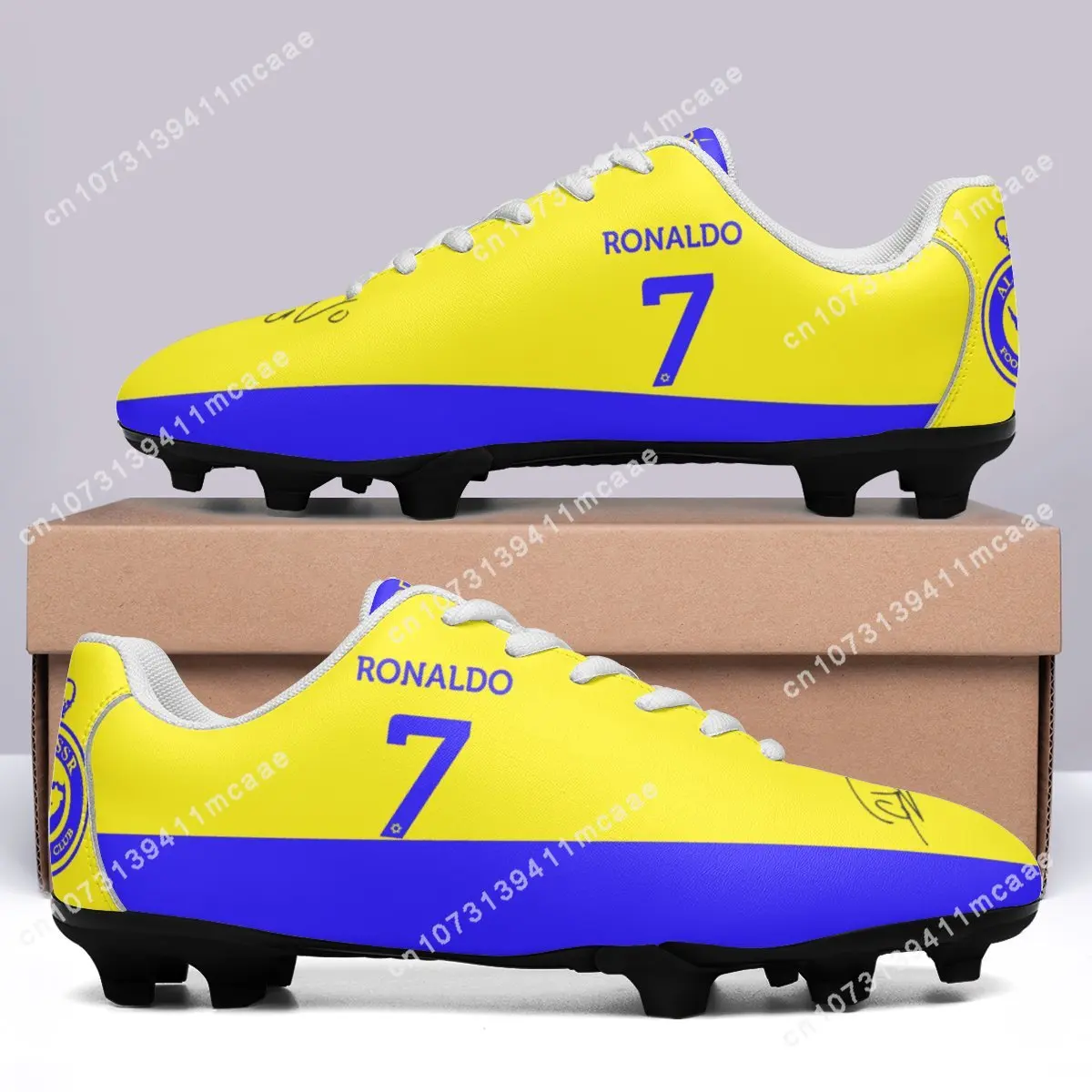 Top Trends: AI Najd Football Shoes CR7 Cristiano Ronaldo Nassr Aalami Faris No 7 Portugal Mens Womens Sports Custom Leather Flats Sneakers Shoppable Styles