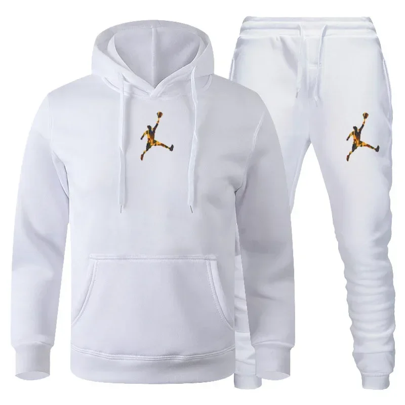 Top Trends: Spring And Winter Men And Women Can Pullover Hoodie + Jogging Pants Two-piece Hip Hop Sportswear Suit Fashion Trend Shoppable Styles