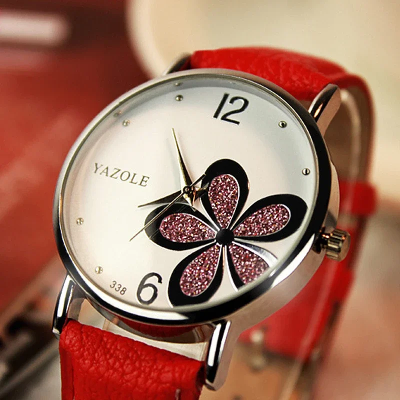 Top Trends: New Ultra-thin Fashion Watches Women Leather Strap Flower Female Clock Ladies Quartz Wrist Watch Montre Femme Relogio Feminino Shoppable Styles