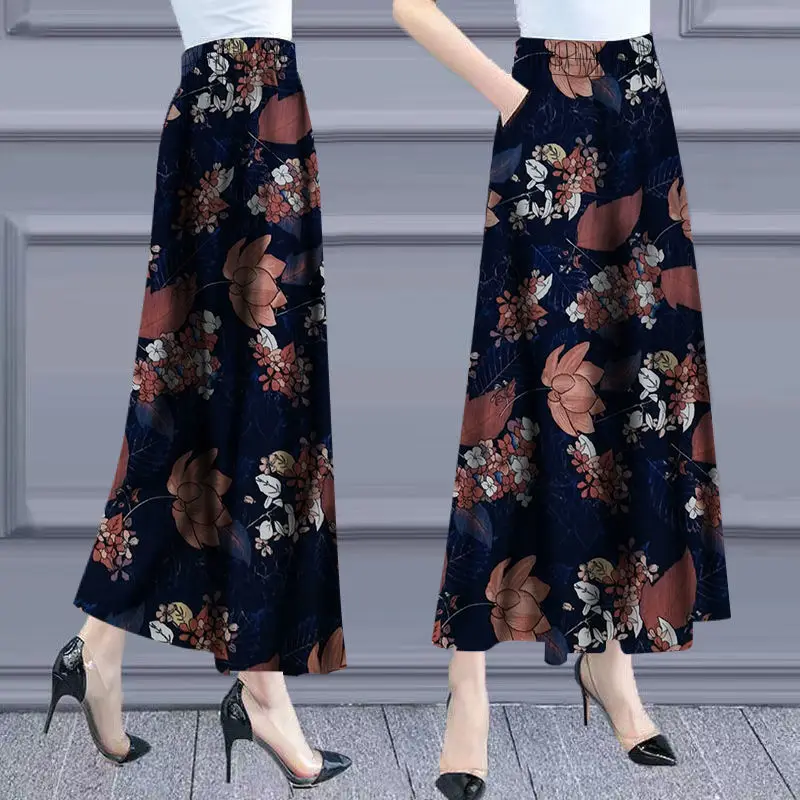 Top Trends: Oversize Vintage Y2k Woman Clothing Casual Wide Leg Pants Spring Summer Elastic High Waist Korean Fashion Printed Loose Trousers Shoppable Styles