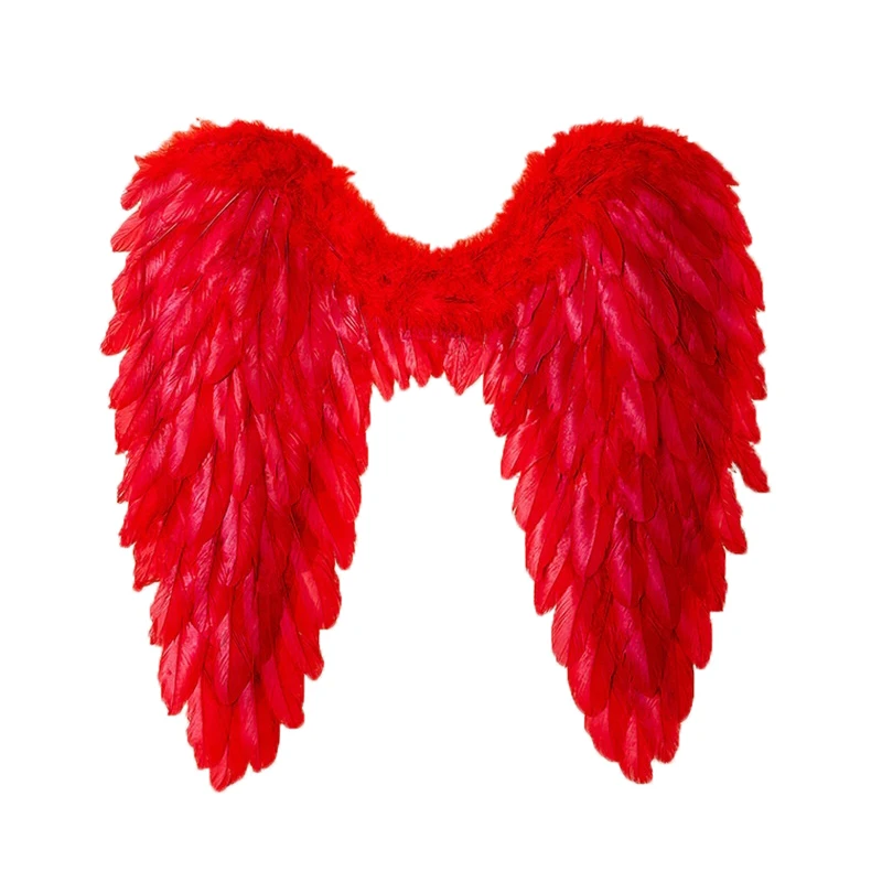 Top Trends: Feather Angel Wings Black White Red Demon Cosplay Halloween Christmas Brazil Carnival Dance Party Props Stage Scene Layout Decor Shoppable Styles