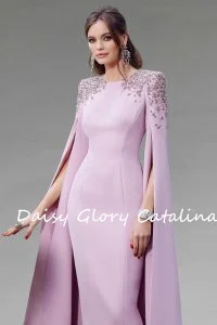 Top Trends: Elegant Evening Dresses Mermaid Satin Mother Bride Gown Beaded Sequined Saudi Arabia Wedding Party Prom Dress فستان المساء 2024 Shoppable Styles - Image 4