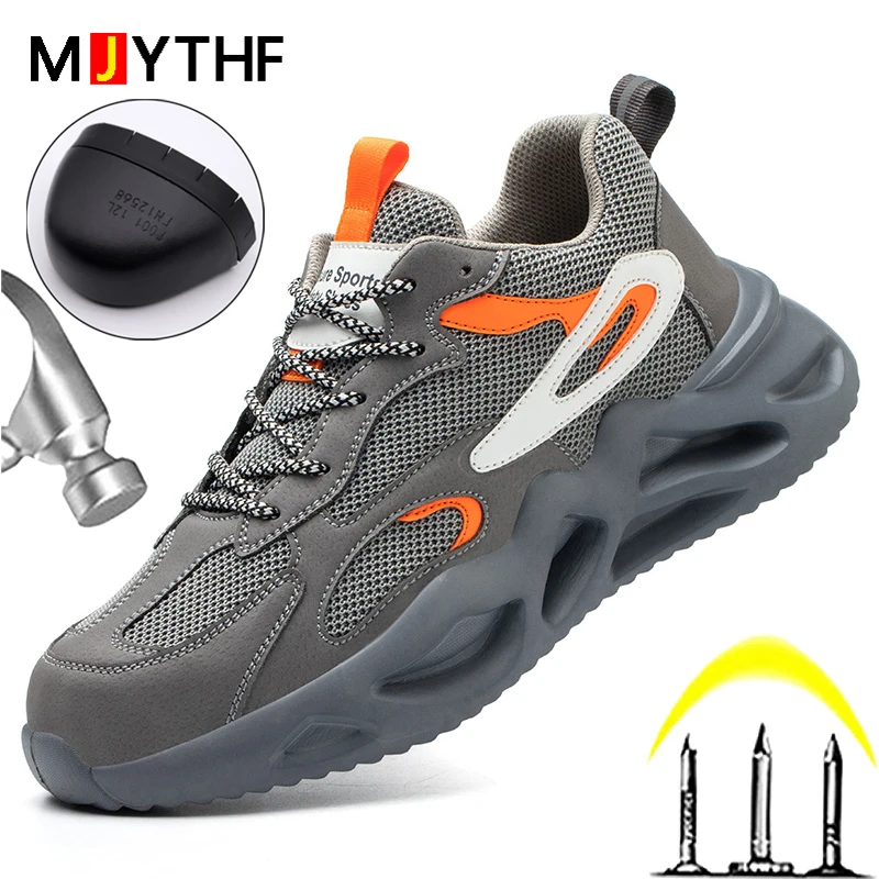 Top Trends: MJYTHF New Work Sneakers Steel Toe Shoes For Men Women Puncture-Proof Safety Shoes Indestructible Protective Shoes Breathable Shoppable Styles