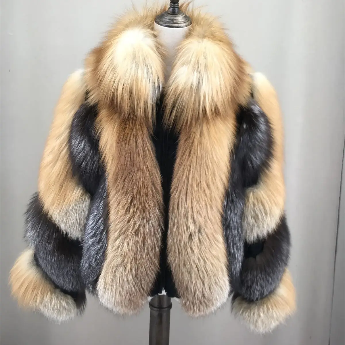 Top Trends: Genuine Red Fox Silver Fox Rex Rabbit Fur Woman Fashion Elegant Casual The Newst Style 2023 Autumn Winter B230616 Shoppable Styles