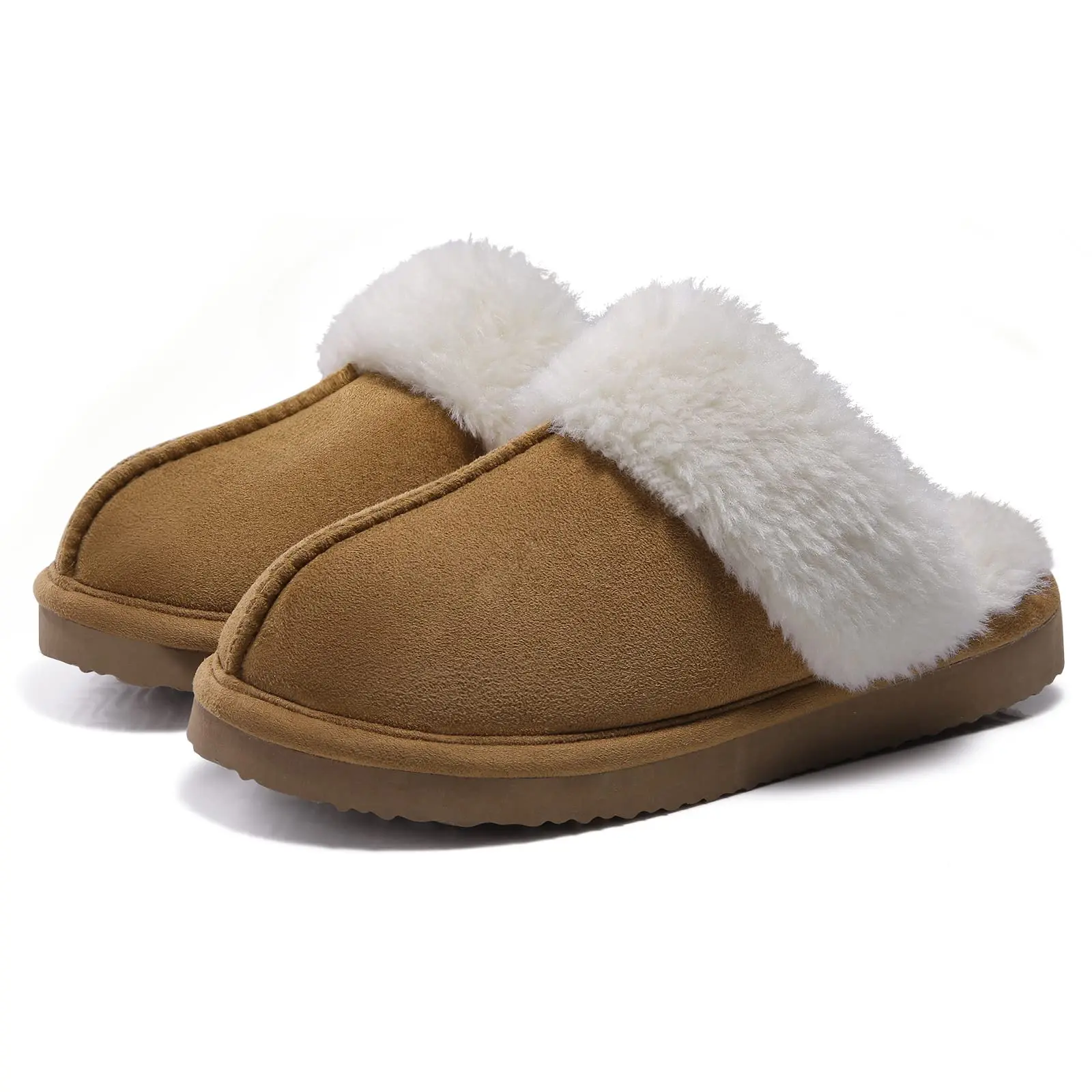 Top Trends: Comwarm Fluffy Fur Slippers For Women Winter Warm Home Slippers Faux Fur House Mules Shoes Indoor Bedroom Comfy Fuzzy Slides Shoppable Styles