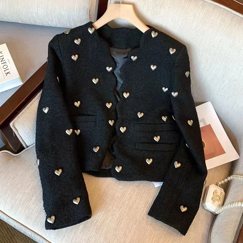 Top Trends: Fashion Brand Tweed Jackets For Women 2023 Designer O-Neck Long Sleeve Wool Coats Autumn Winter Outwear Vintage Korean Shoppable Styles