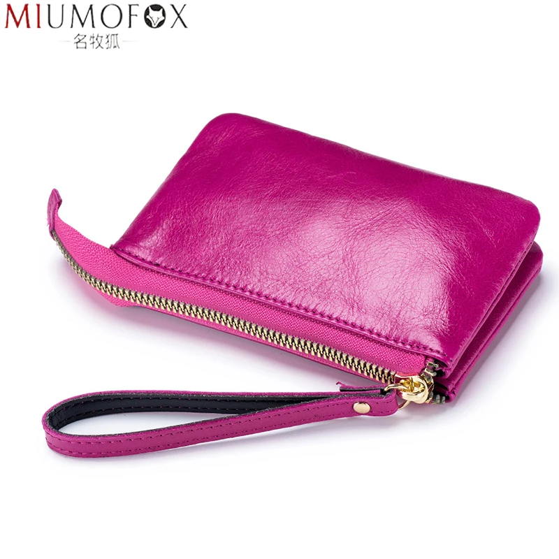 Top Trends: Wallets For Women Double Pockets Coin Purses Oil Wax Leather Clutch Bags 2023 New Ladies Money Credit Card Holder Short Wallet Shoppable Styles