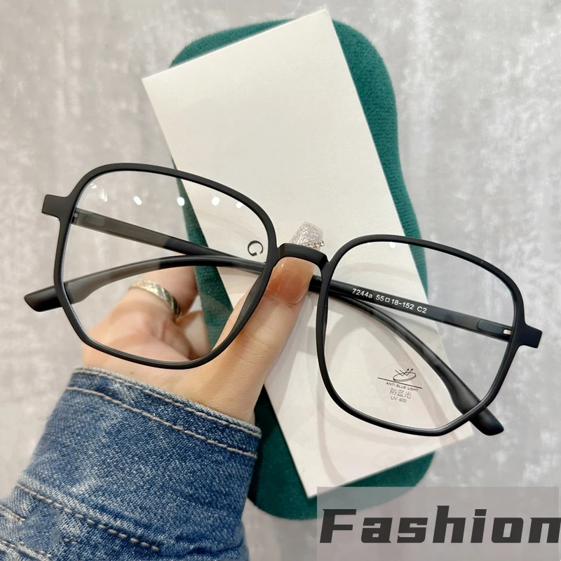 Top Trends: Transparent Optical Glasses For Men Women Large Square Frame Clear Lens Computer Eyewear Simple Optical Spectacle Eyeglasses Shoppable Styles