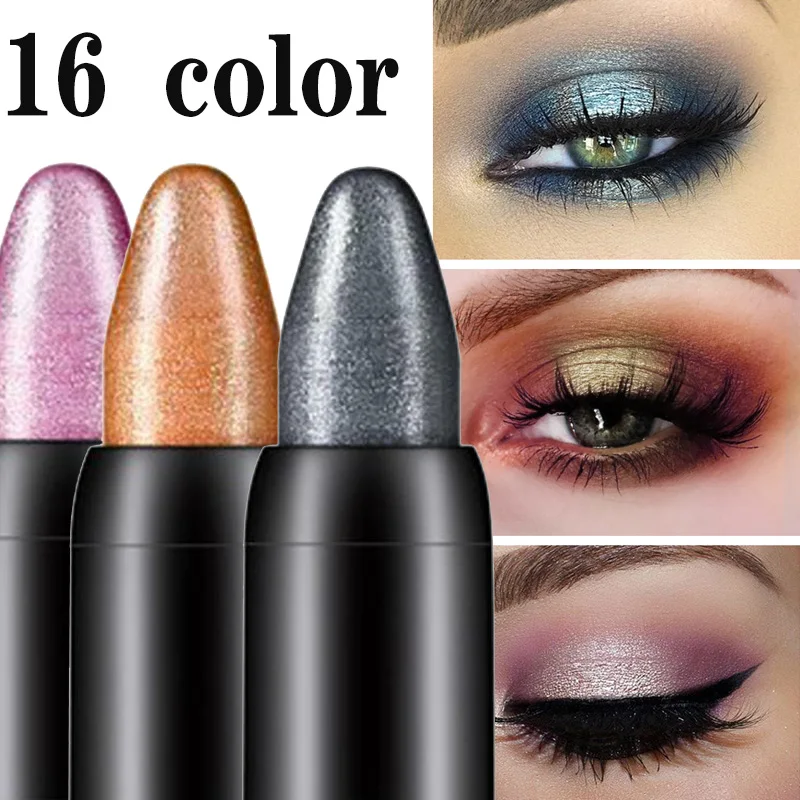 Top Trends: Bling Eye Makeup Color Pearlescent Pen Highlight Stick Rotating Eye Shadow Pen Matte Silkworm Pen 16 Colors Optional Shoppable Styles