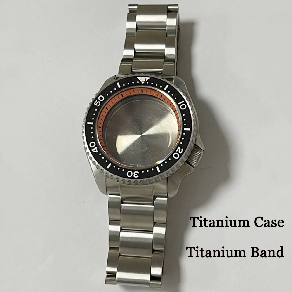 Top Trends: 41mm Super Titanium 200M Diving Watch Case For NH35 NH36 SKX007 Automatic Movement Sapphire Glass Watch Modify Accessories Shoppable Styles