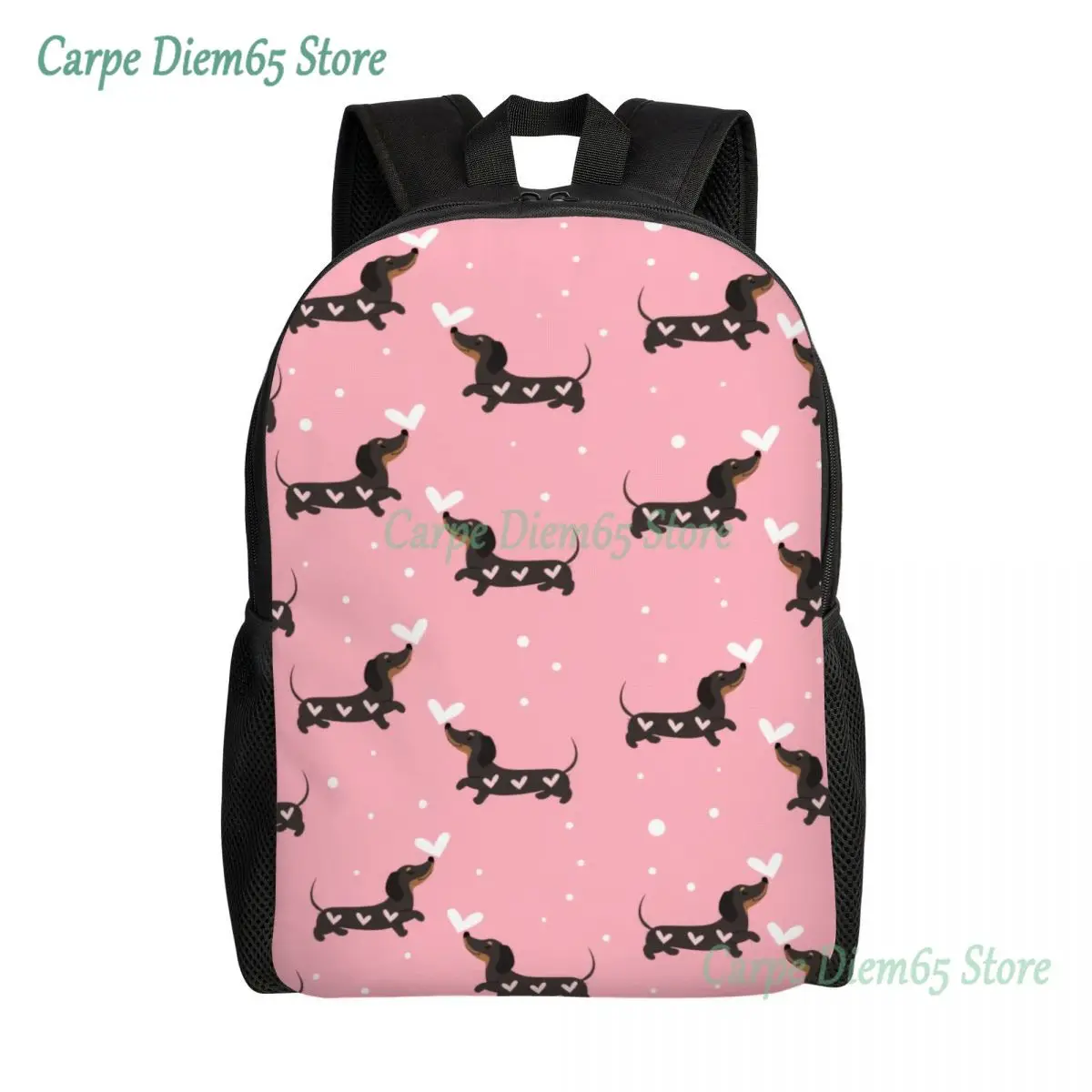 Top Trends: Sausage Dog Backpack For Women Men Water Resistant College School Dachshund Bag Print Bookbag Shoppable Styles