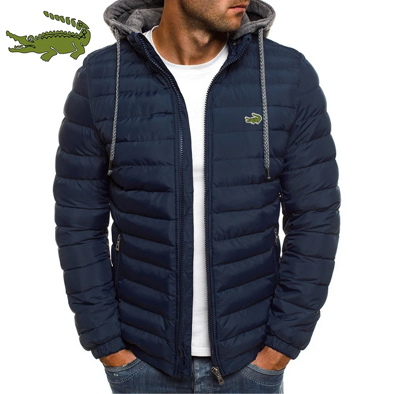 Top Trends: Embroidered Jacket Fashion Casual Hooded Thick Printed Cotton Jacket Cartelo Men's Brand Warm Windproof Outdoor Baseball Cotton Shoppable Styles