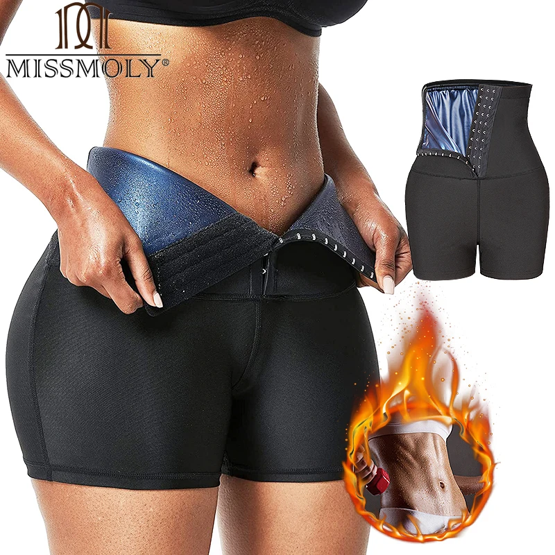 Top Trends: MISSMOLY Hot Sweat Sauna Panties Body Shaper Shorts Weight Loss Slimming Shapewear Waist Trainer Tummy Control Thermo Leggings Shoppable Styles