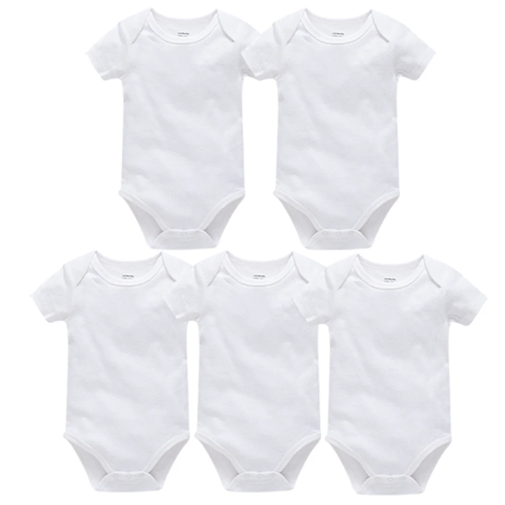 Top Trends: Kavkas Baby Boy Clothes 3 5 Pcs / Set 100% Cotton Summer Girls Bodysuit Short Sleeve Newborn 0-3M Clothing Shoppable Styles