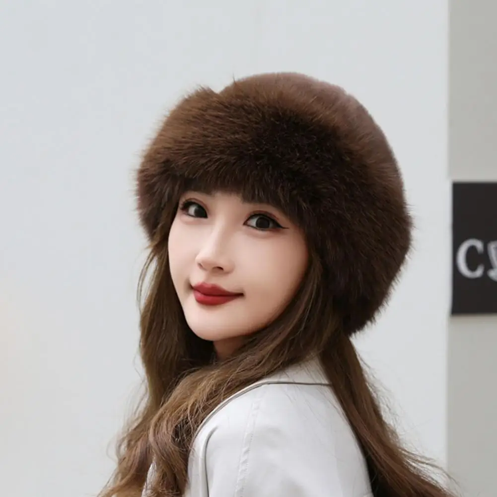 Top Trends: Women Hat Fashionable Solid Color Winter Hat Thicken Warm Soft Comfortable Plush Hat For Cold Weather Shoppable Styles - Image 2