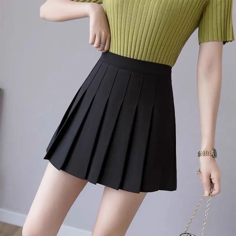 Top Trends: Summer High Waist Skirts Womens Sexy Mini Skirts Vintage Pleated Skirt Korean Tennis Skirts Short White Black Shoppable Styles - Image 3