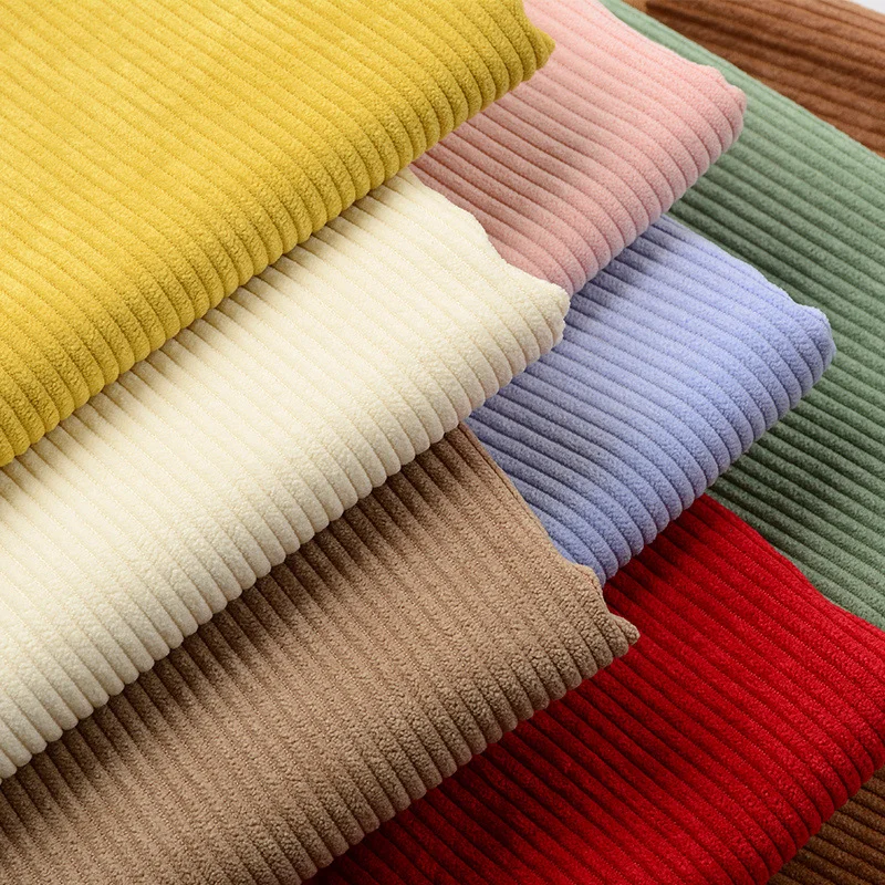 Top Trends: Corduroy Fabric Velvet Strip Flannelette Shirt Coat Sweater Fabric Solid Color Velvet Fabrics Apparel Fabrics &amp; Textiles Shoppable Styles