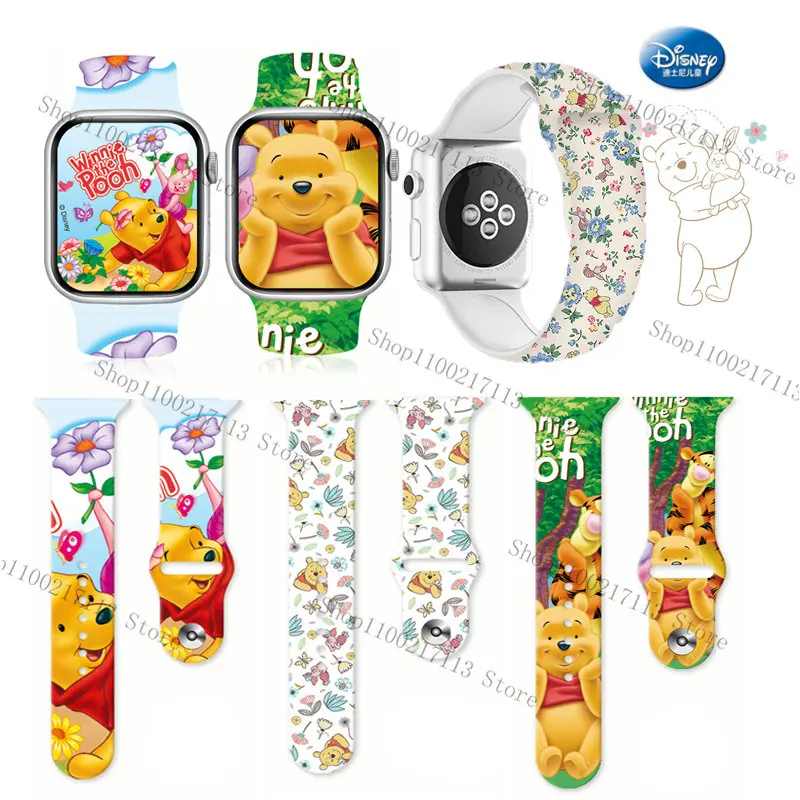 Top Trends: Disney Winnie The Pooh Series Silicone Strap For Apple S8765432SE Full Replacement Watch Band 38mm 41mm 44mm 45mm Birthday Gifts Shoppable Styles