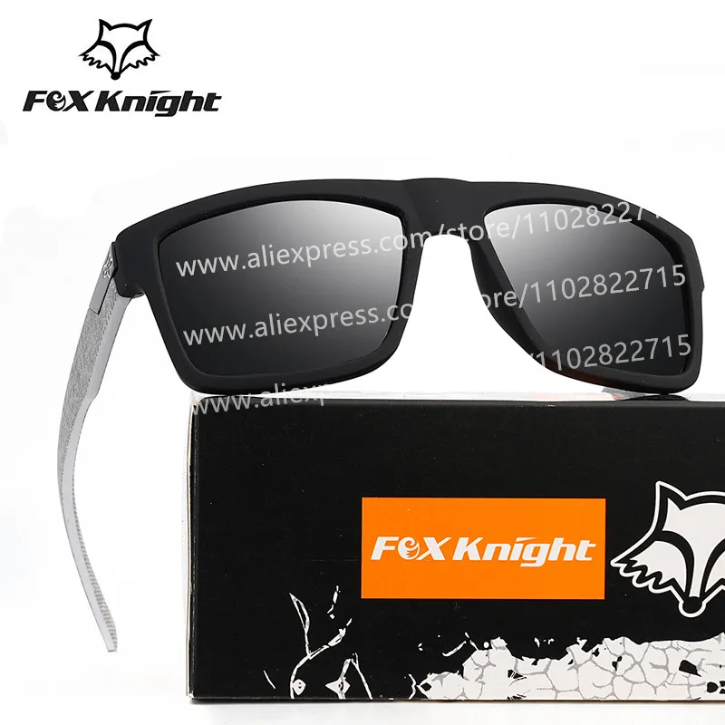 Top Trends: Fox Knight BRAND DESIGN Classic Square Sunglasses Men Women Vintage Male Sport Sunglasses Shades Eyewear UV400 Gafas Shoppable Styles