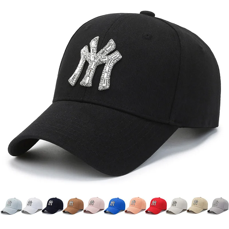 Top Trends: Women Baseball Cap Simulation Rhinestones Designer Luxury Men Fashion Outdoor Sun Caps Couple Adjustable Tide Hip Hop Hat DP078 Shoppable Styles