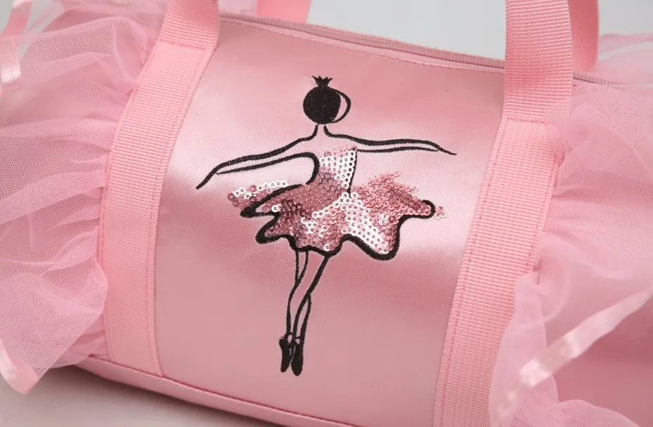 Top Trends: New Ballet Dance Bags Pink Girls Sports Dance Kids Backpack Baby Barrels Package Bag Costume Clothes Shoes Dress Handbag Shoppable Styles - Image 2