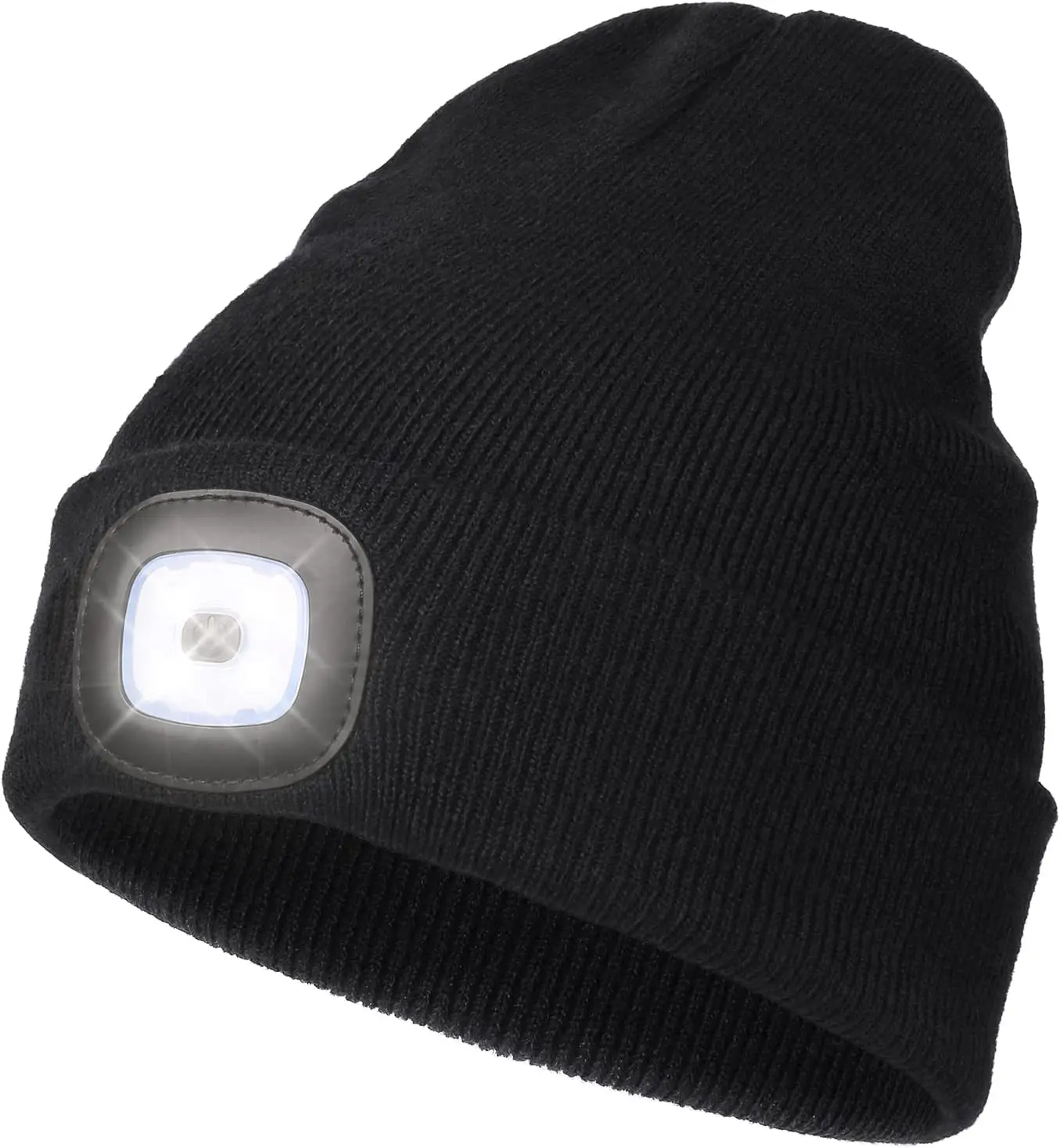 Top Trends: LED Beanie With Light USB Rechargeable Headlamp Cap Winter Knitted Night Lighted Cap Flashlight Women Men I Shoppable Styles