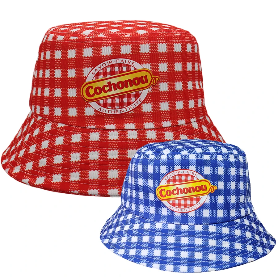 Top Trends: Fashion Bob Cochonou Hats Red Plaid Style France Bucket Hats For Men Women Unisex Breathable Outdoor Panama Fisherman Bob Hats Shoppable Styles