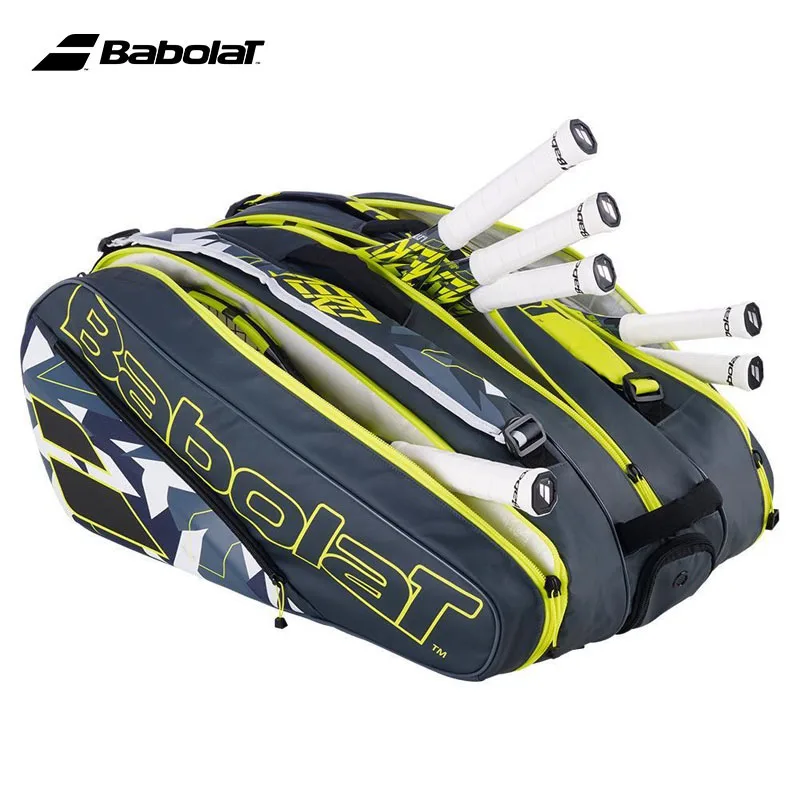 Top Trends: Original BABOLAT 3R 12R Tennis Bag Pure Aero Series Alcalas Tennis Raquete Backpack New Adults Men Women Tennis Court Handbag Shoppable Styles