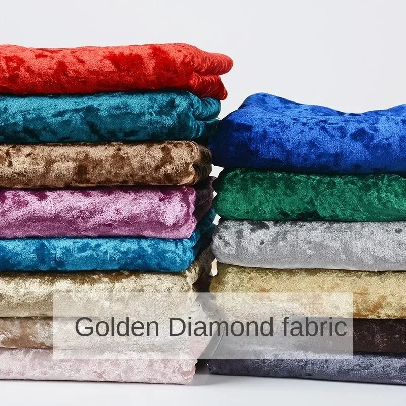 Top Trends: Diamond Velvet Fabric Thickened Skin Friendly Curtains For Comfortable Stretch Clothing Dresses With Flannel DIY Stitching Shoppable Styles