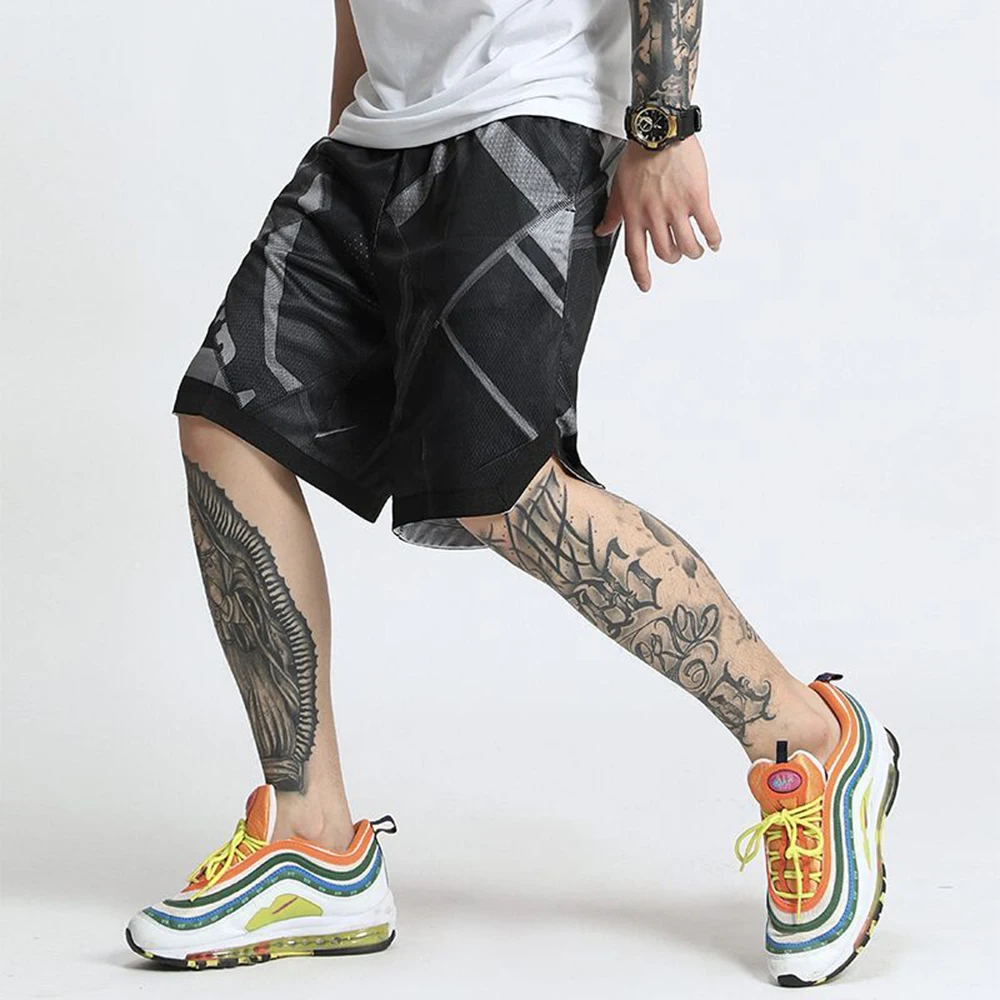 Top Trends: American Retro Hiphop Shorts Men's Loose High Street Sports Boxing Sports Casual Fashion Straight Five-point Pants Summer Shoppable Styles - Image 4