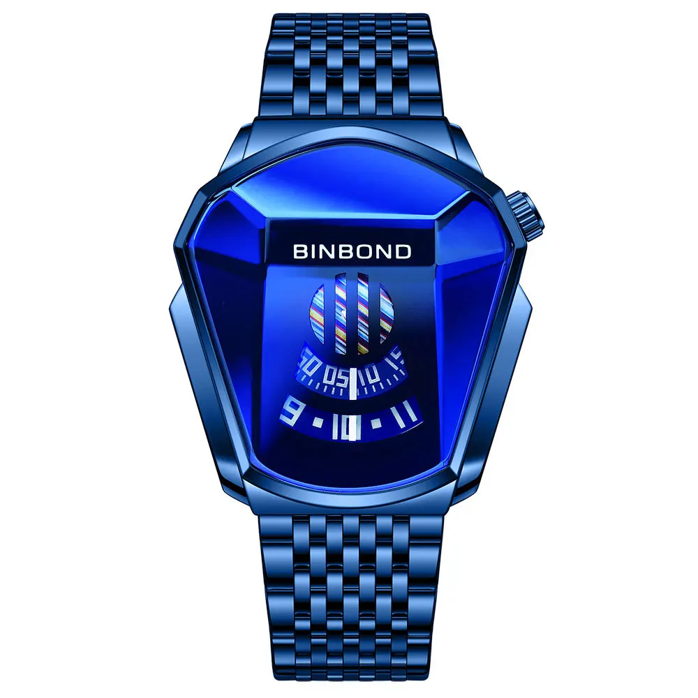 Top Trends: Binbond Top Fashion Men Watch, Large Watch Style, Motorcycle Concept, Business Style, Waterproof Watch, black Technology Watch Shoppable Styles