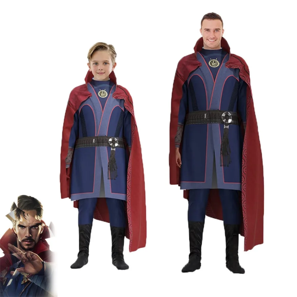 Top Trends: Superhero Doctor Strange Cosplay Costume Anime The Avengers Red Cloak Robe Dress Up Halloween Carnival Party For Kids Adult Shoppable Styles