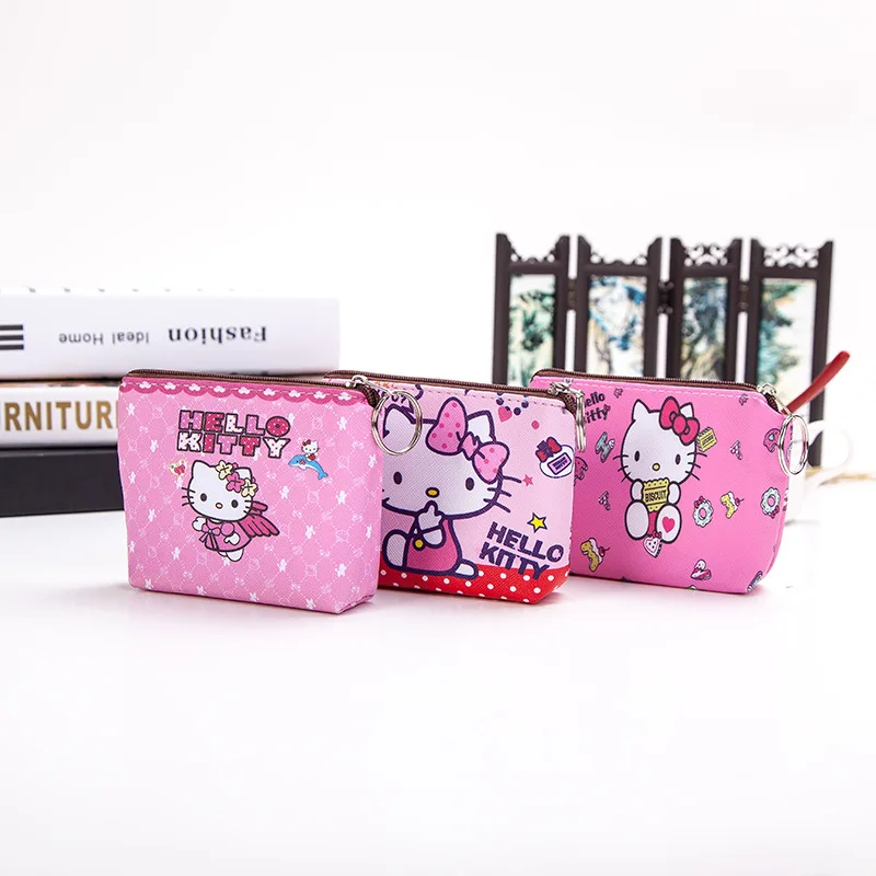 Top Trends: Sanrio Hello Kitty Kids Wallet Girl Cartoon Cute Melody Printed PU Waterproof Portable Large Capacity Coin Storage Zipper Purse Shoppable Styles