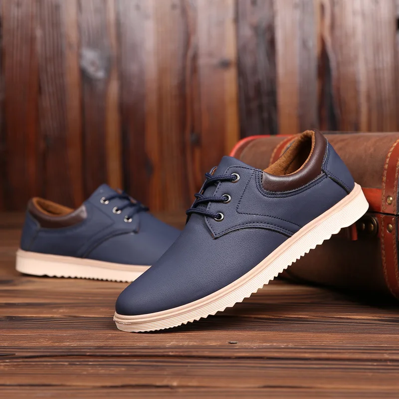 Top Trends: Men's Casual Shoes 2023 Summer Brand Comfortable Flat Shoes For Men Trendy Sneaker Men Lace Up Oxfords Shoes Male Leather Shoes Shoppable Styles