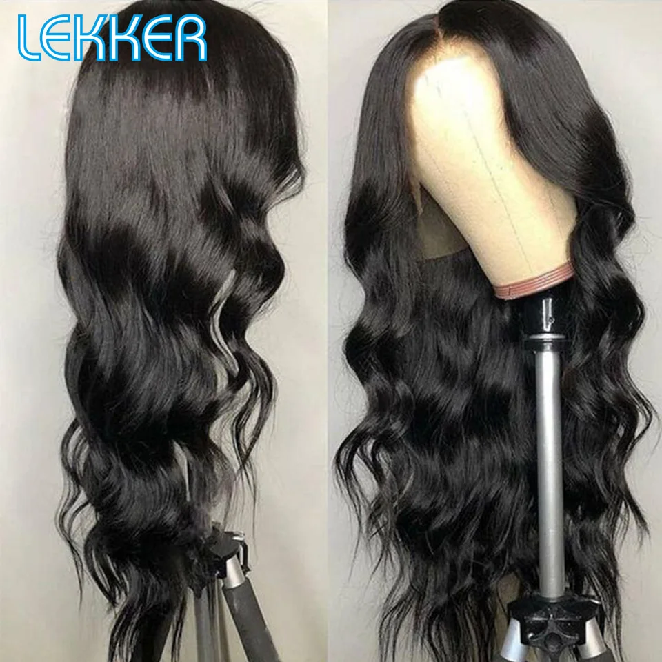 Top Trends: Lekker 30 Inch Body Wave 13x4 Lace Front Human Hair Wigs For Women Pre Plucked Glueless Brazilian Remy Hair Transparent Lace Wig Shoppable Styles