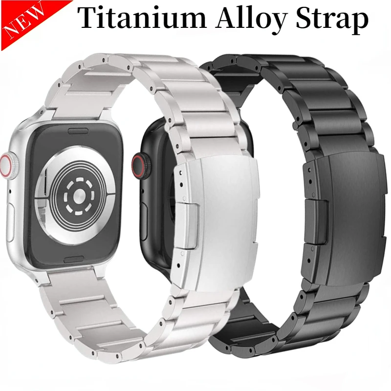 Top Trends: Titanium Strap For Apple Watch Ultra 49mm 45mm 44mm 42mm 40mm 41mm 38mm Stainless Steel Bracelet For Iwatch 8 7 6 5 4 3 SE Belt Shoppable Styles