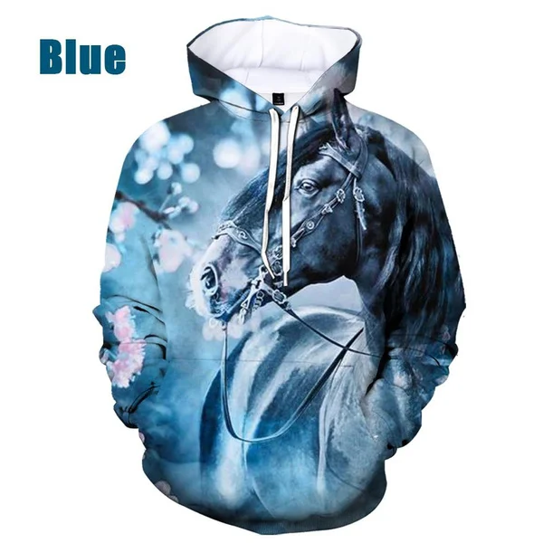 Top Trends: New Fashion Men / Women Casual Hooded Sweatshirt 3d Hoodies Animal Horse Creative Print Long Sleeve Pullover Hooded Sweatshirts Shoppable Styles - Image 5