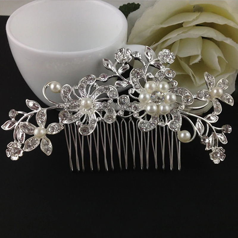 Top Trends: Crystal Pearl Bridal Wedding Tiaras And Crowns Bridal Hair Accessories Wedding Hair Jewelry Rhinestone Tiara Bride Headpiece Shoppable Styles - Image 6