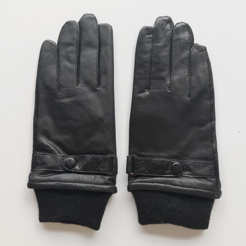 Top Trends: GOURS Genuine Leather Gloves For Men Winter Keep Warm Black Real Goatskin Leather Gloves Super Discount Clearance Sale KCM Shoppable Styles