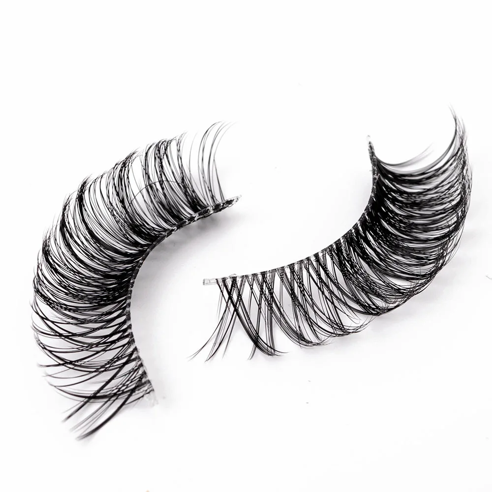 Top Trends: Yiernuo 1 / 5Pairs Long Transparent Band Vegan Eyelash D Curl Russian Eyelashes Clear Band Lashes Invisible Band Lashes Shoppable Styles