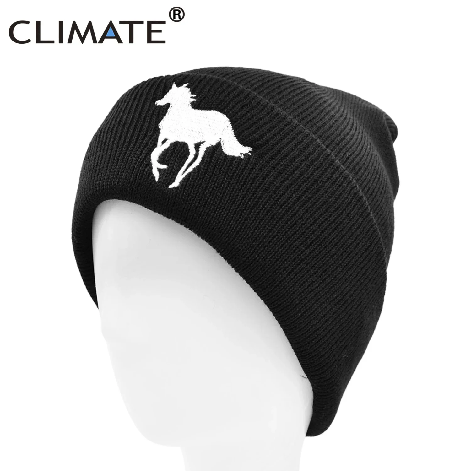 Top Trends: CLIMATE Men's Horse Beanie Hat Horse Winter Hat Men Steed Knight Warm Horse Racing Race Hat Skullies Beanies Knitted Beanie Hat Shoppable Styles